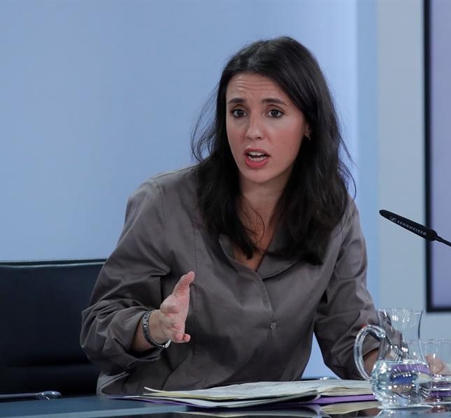 La ministra de Igualdad, Irene Montero.