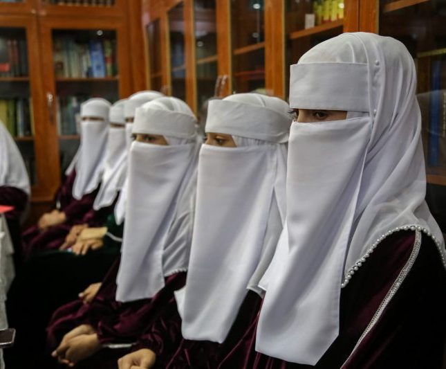 Profesores critican el veto talibán a las mujeres en la universidad