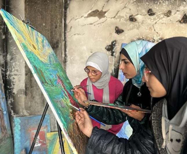 Maisa Yusef arteterapia ruinas Gaza