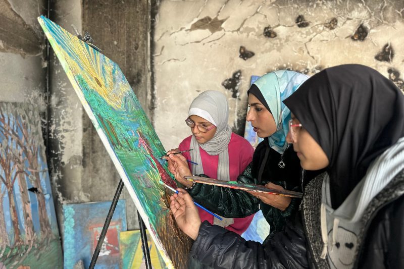 Maisa Yusef arteterapia ruinas Gaza