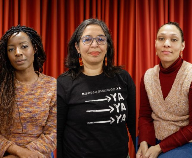 Mujeres migrantes bulos