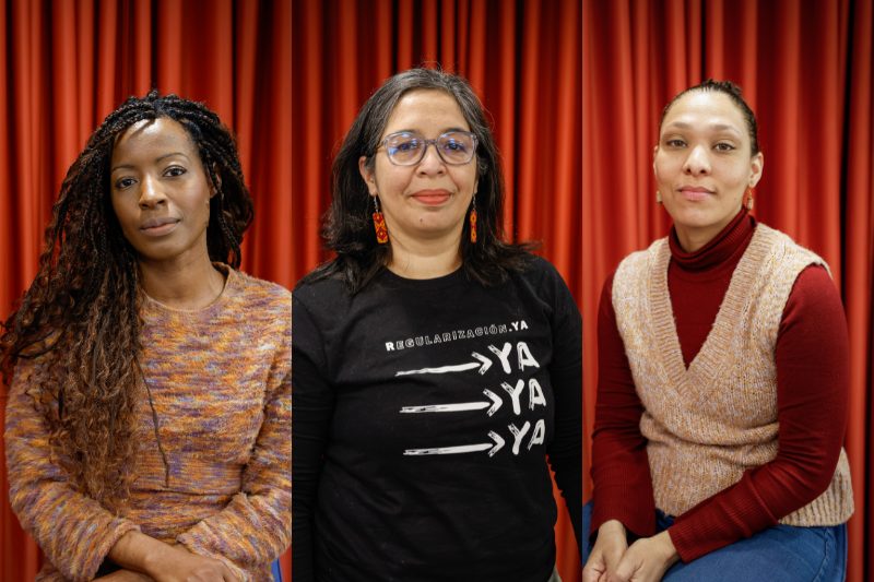 Mujeres migrantes bulos