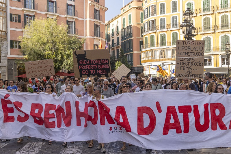 activistas masificación turística Mallorca