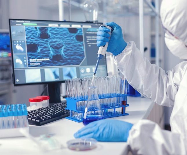 investigación laboratorio ordenador